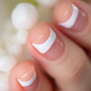 Manikur French tip klasik dan kemas