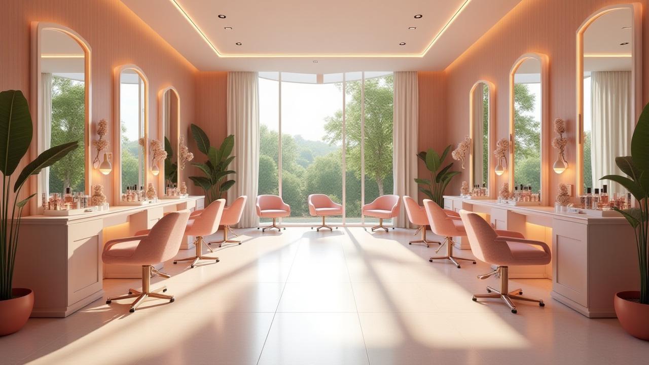 Suasana dalaman salon Pulau Jelita yang mewah dan bersih